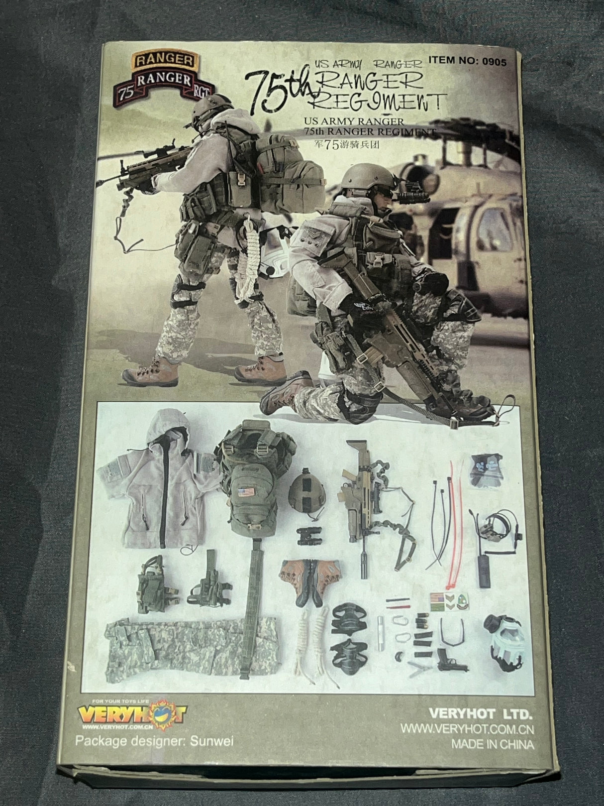 1/6 Scale Modern US ARMY RANGER, 75th RANGER REGIMENT - Very Hot NIB Uniform Set