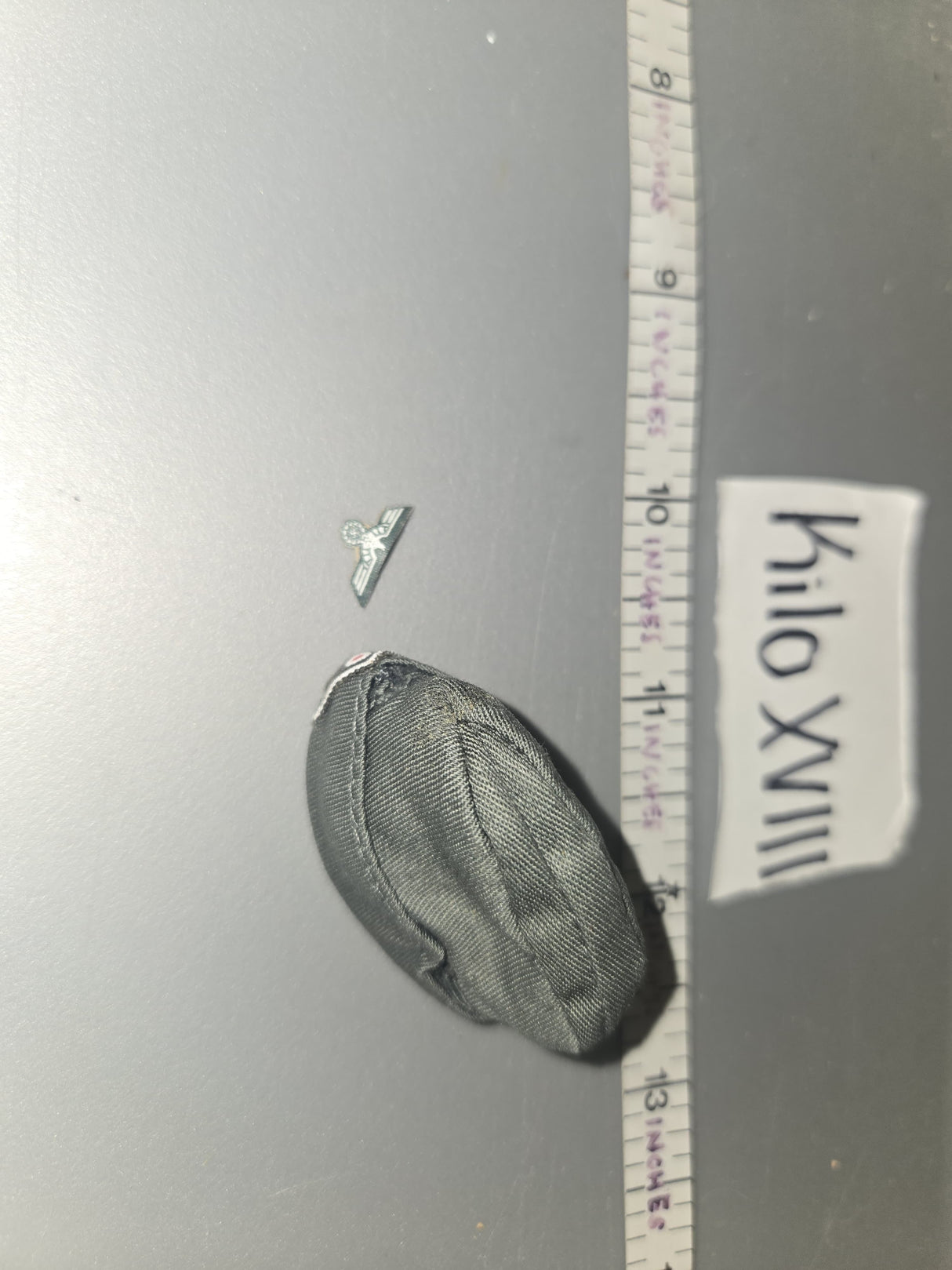 1/6 Scale WWII German Grey Field Cap