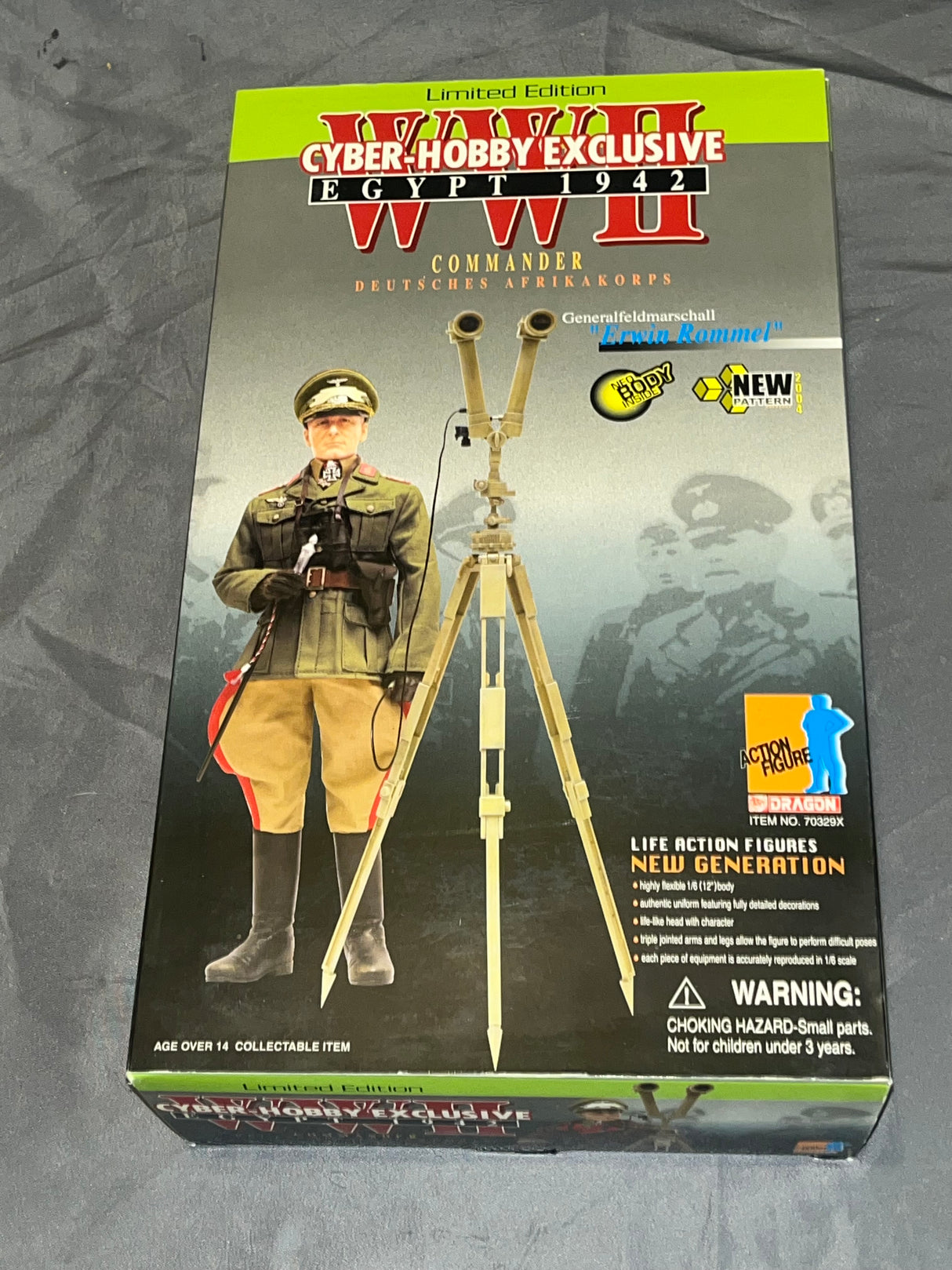 1/6 Scale WWII GERMAN Afrikakorps General Erwin Rommel - NIB Dragon -