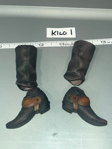 1/6 Scale Modern Era Western Cowboy Boots