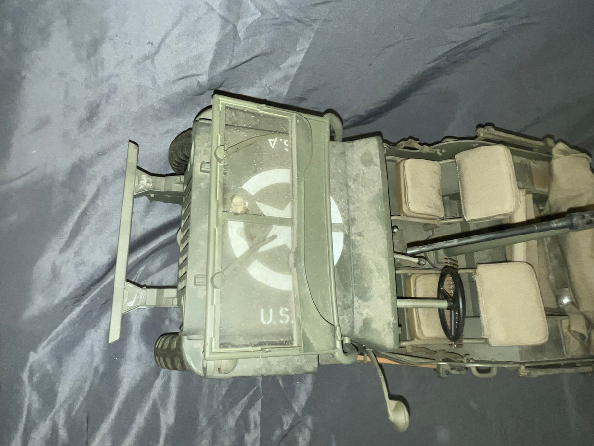1/6 Scale WWII US Jeep - Ultimate Soldier - Weathered and Broken