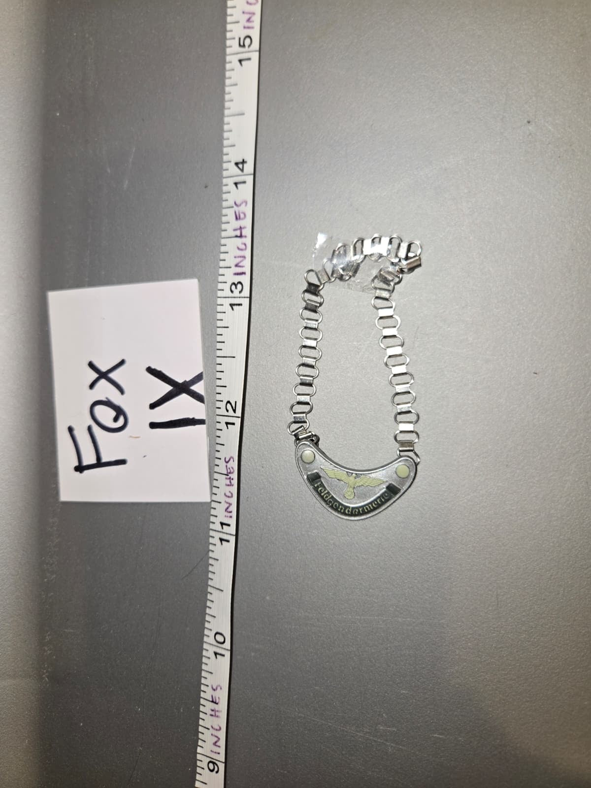 1:6 WWII German Military Police Neck Chain