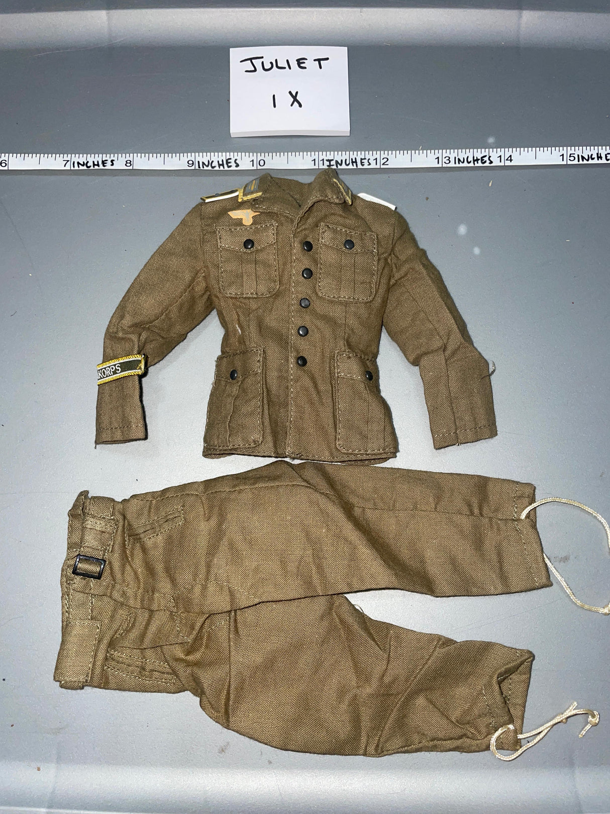 1/6 Scale WWII German Tropical Afrika Korps Uniform