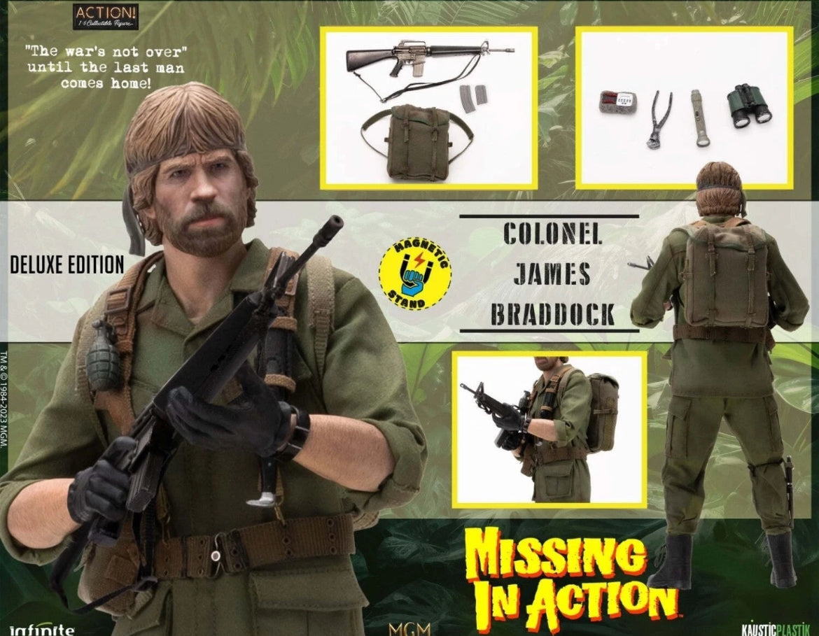 1/6 Kaustic Plastik Missing In Action Colonel James Braddock Deluxe Edition - Vietnam - NIB