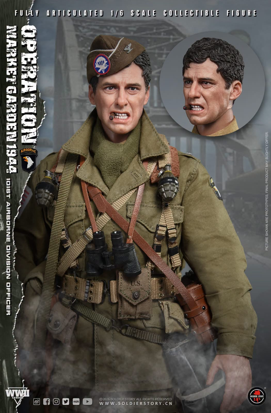 *Preorder* 1/6 Scale WWII US 101st Airborne Paratrooper Officer Operation Market Garden - Soldier Story - SS145