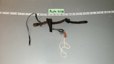1/6 Scale WWII British Pistol and Holster - DID