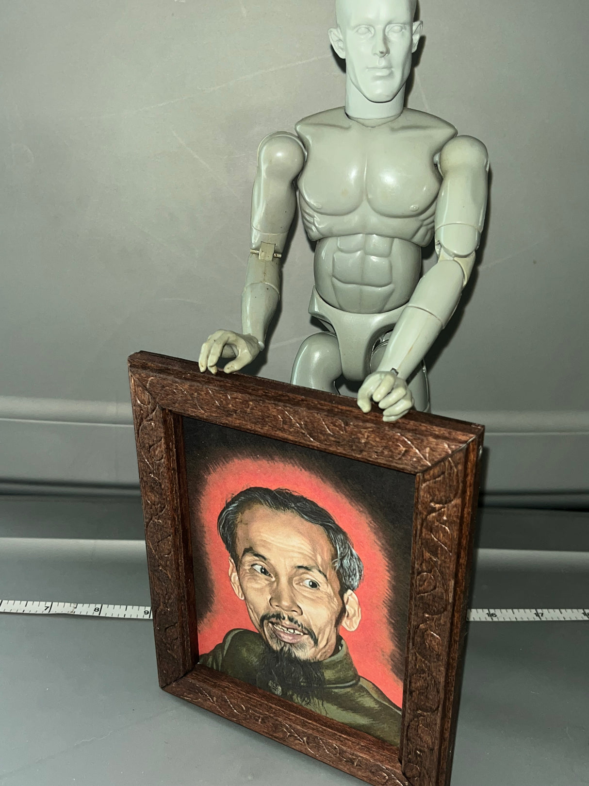 1/6 Scale Vietnam North Vietnamese Leader Propaganda Painting - Ho Chi Minh