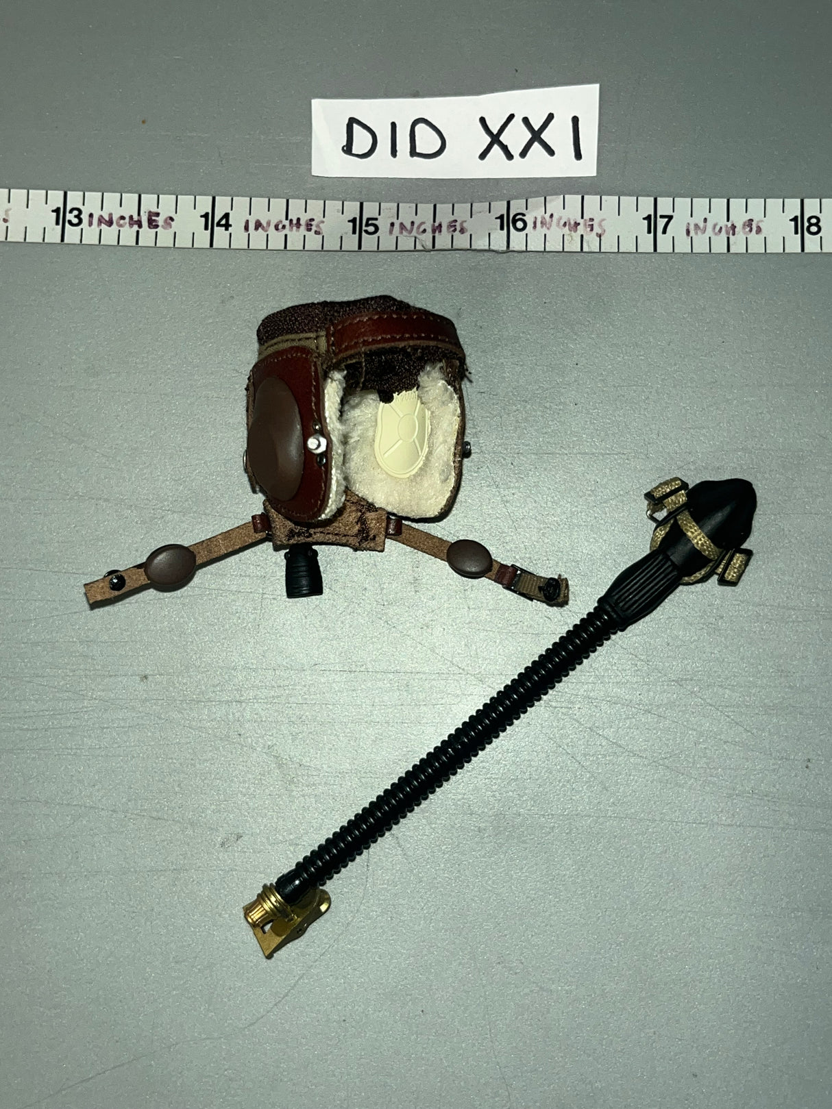 1/6 Scale DID WWII German Flight Helmet - Luftwaffe Pilot Erich Hartman