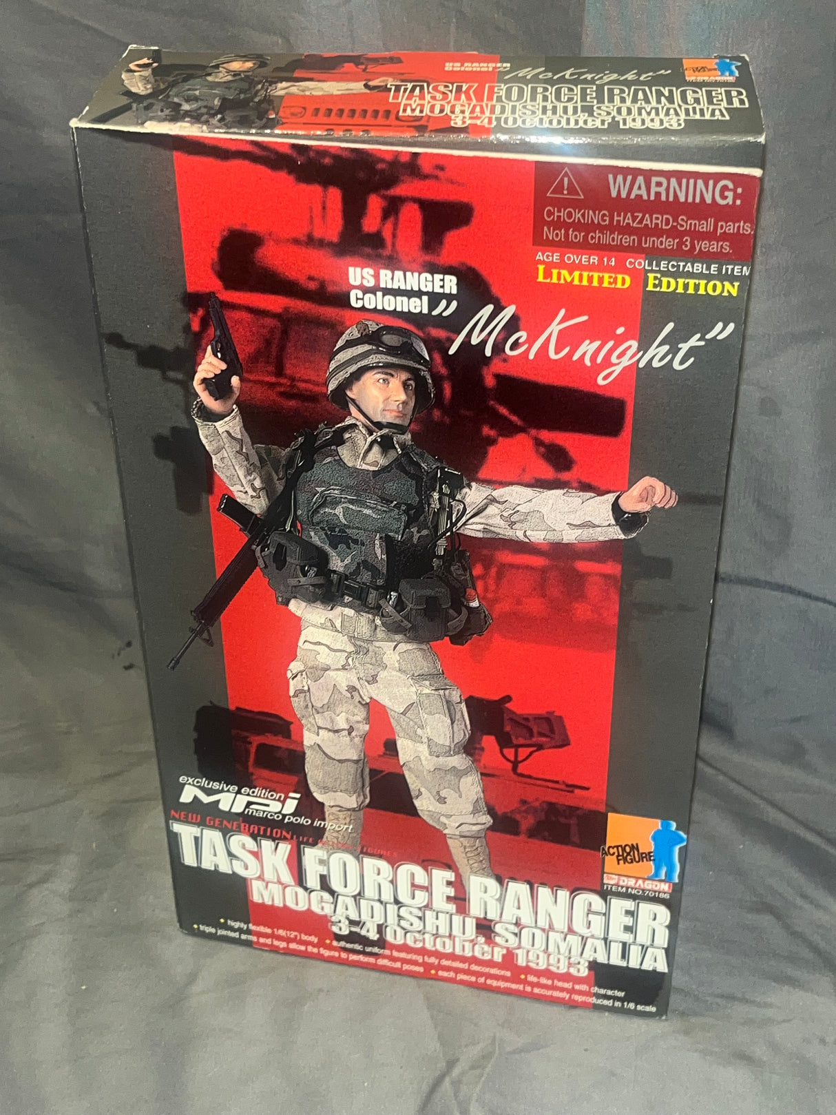 1/6 Task Force Ranger
Colonel Danny McKnight - Signed - Mogadishu 1993 - NIB Dragon