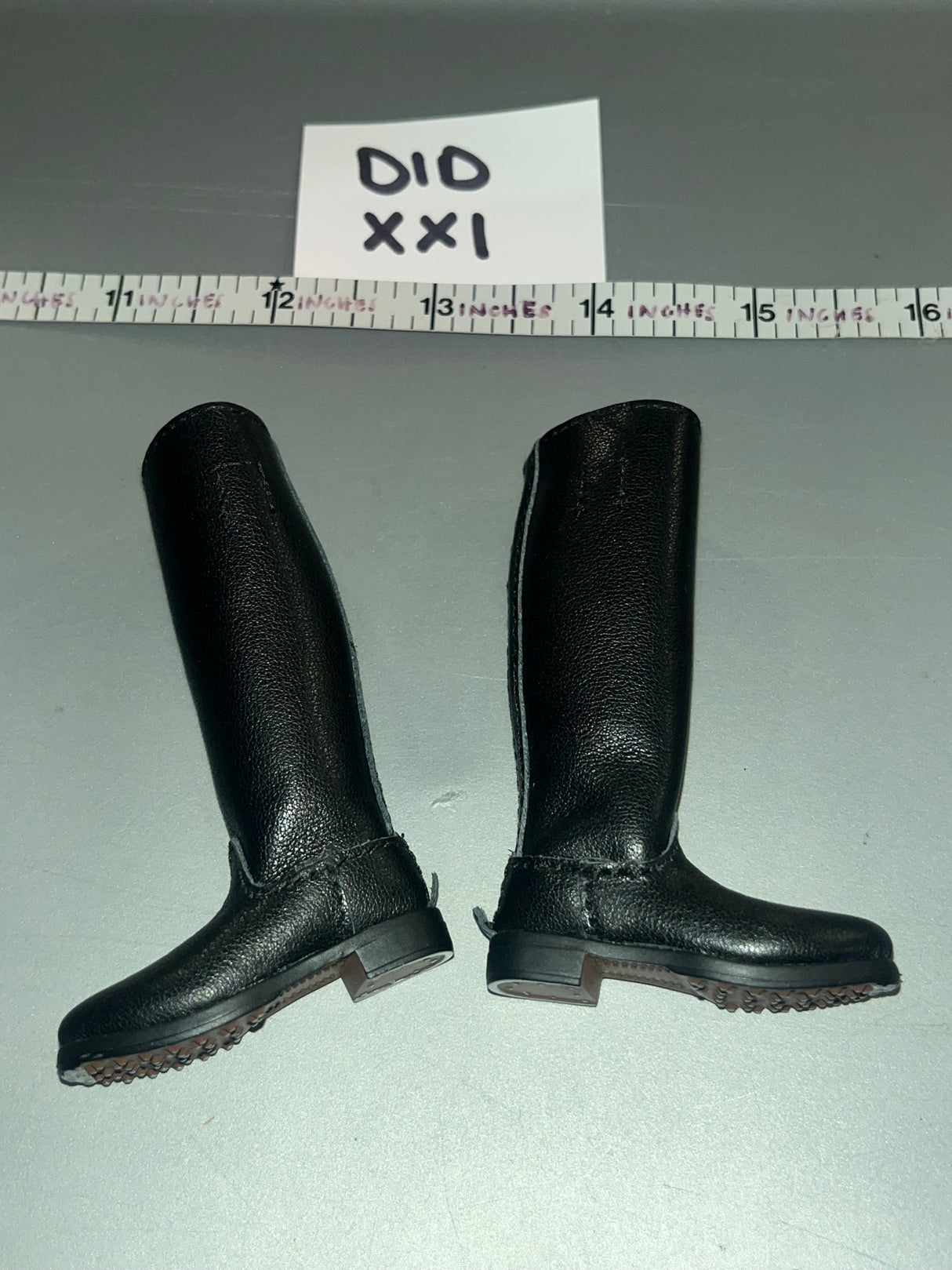 1/6 Scale WWII German Leather Officer Jack Boots - DID Field Marshal Fedor Von Bock