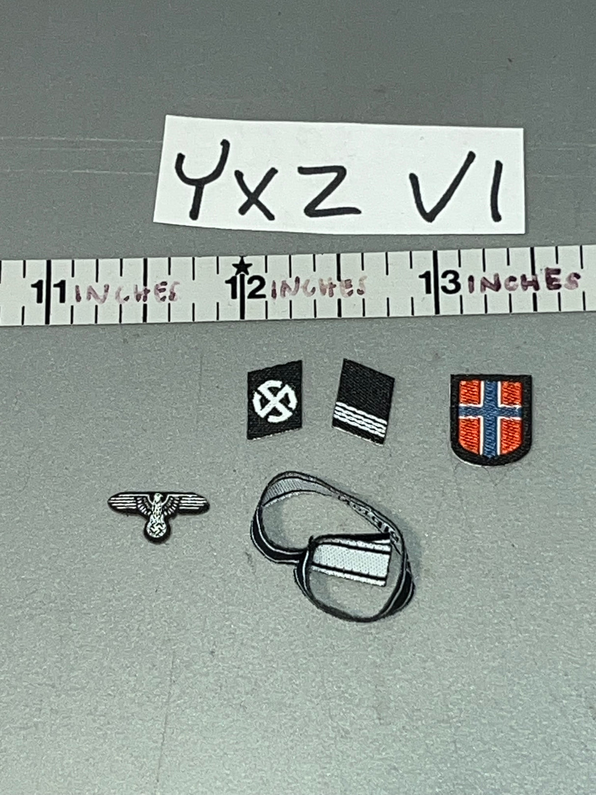 1:6 Scale WWII German Insignia Lot - UJINDOU UD9051 11.FrW.Pz.Gren.Div"Nordland" Vistula- Oder 1945