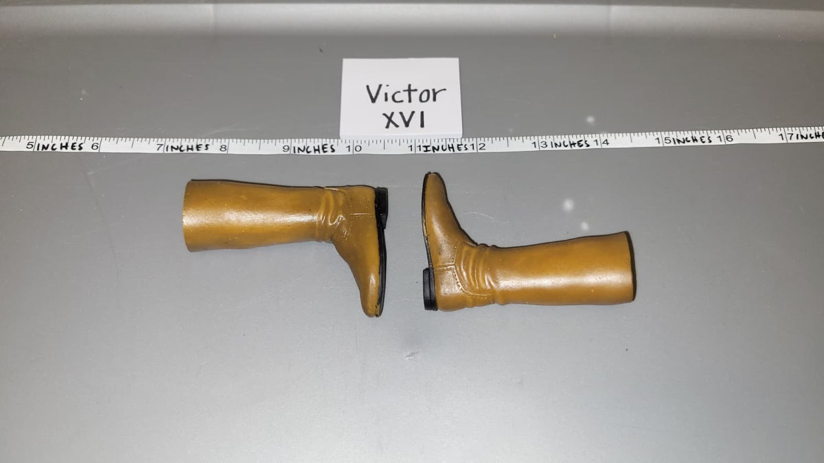 1/6 Scale Revolutionary War Napoleonic Western Boots - GI Joe
