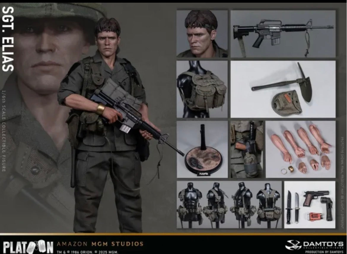 *Preorder* 1/6 Field Platoon Vietnam War U.S. Army Sergeant Elias DMS047 - DAMTOYS
