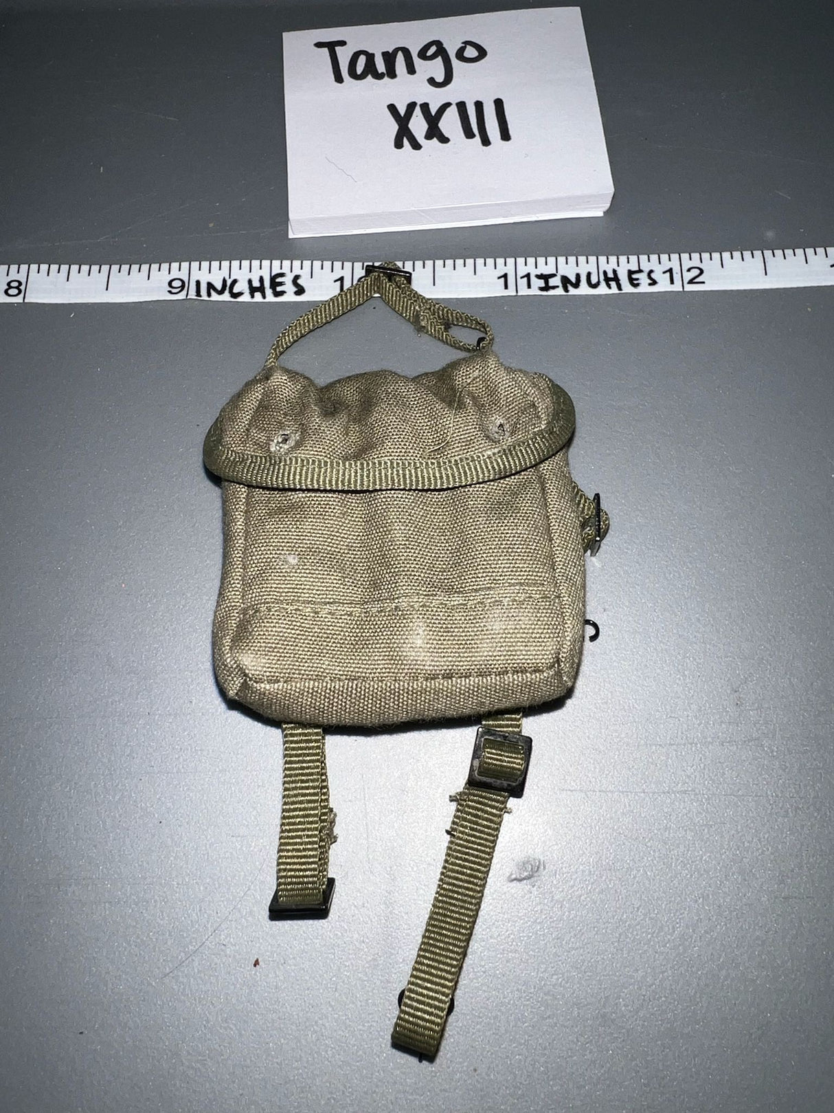 1/6 Scale WWII US Cloth Gas Mask Bag
