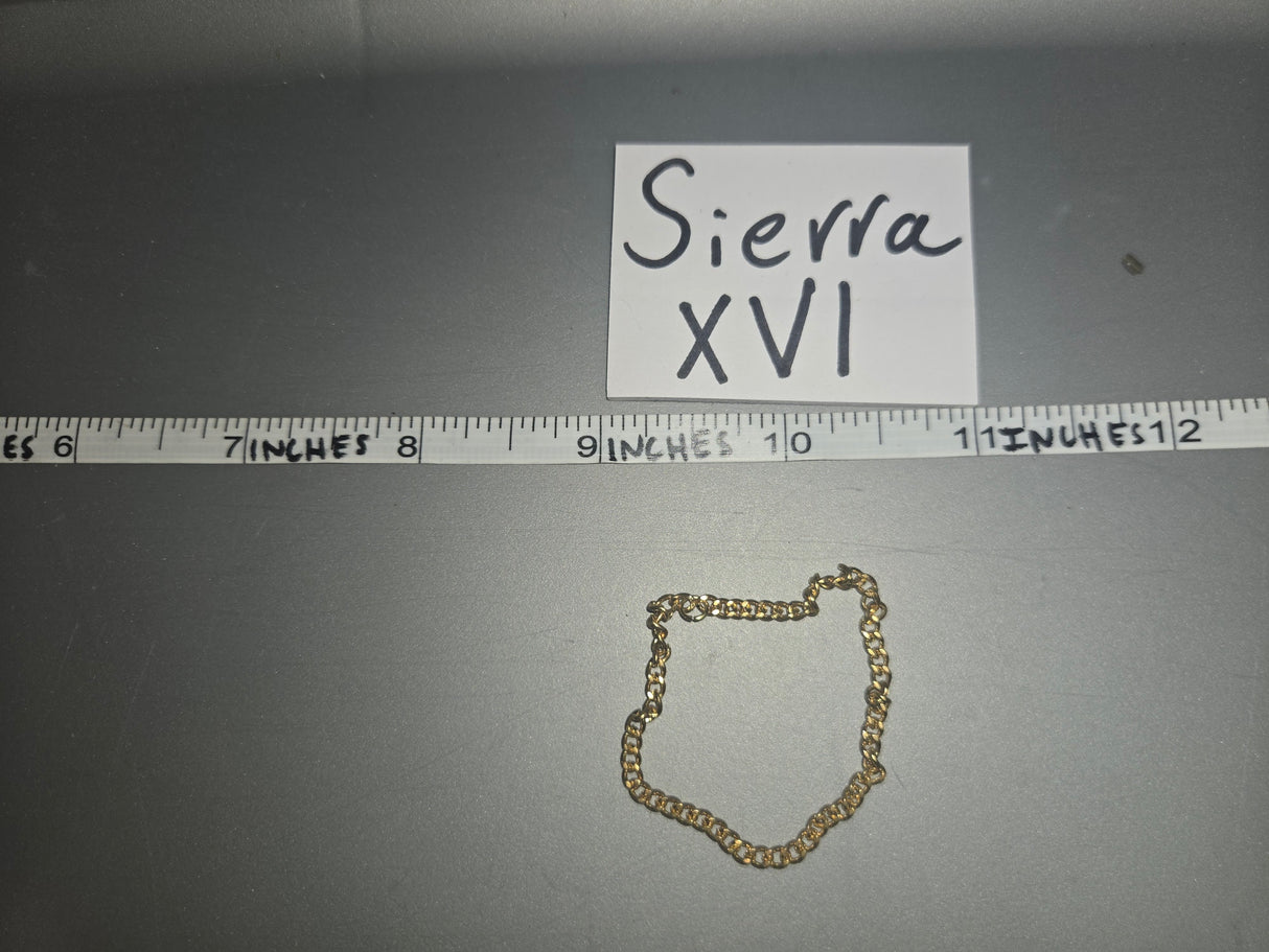 1/6 Scale Modern Era Civilian Gold Chain Necklace  - DAM Gangsters Kingdom