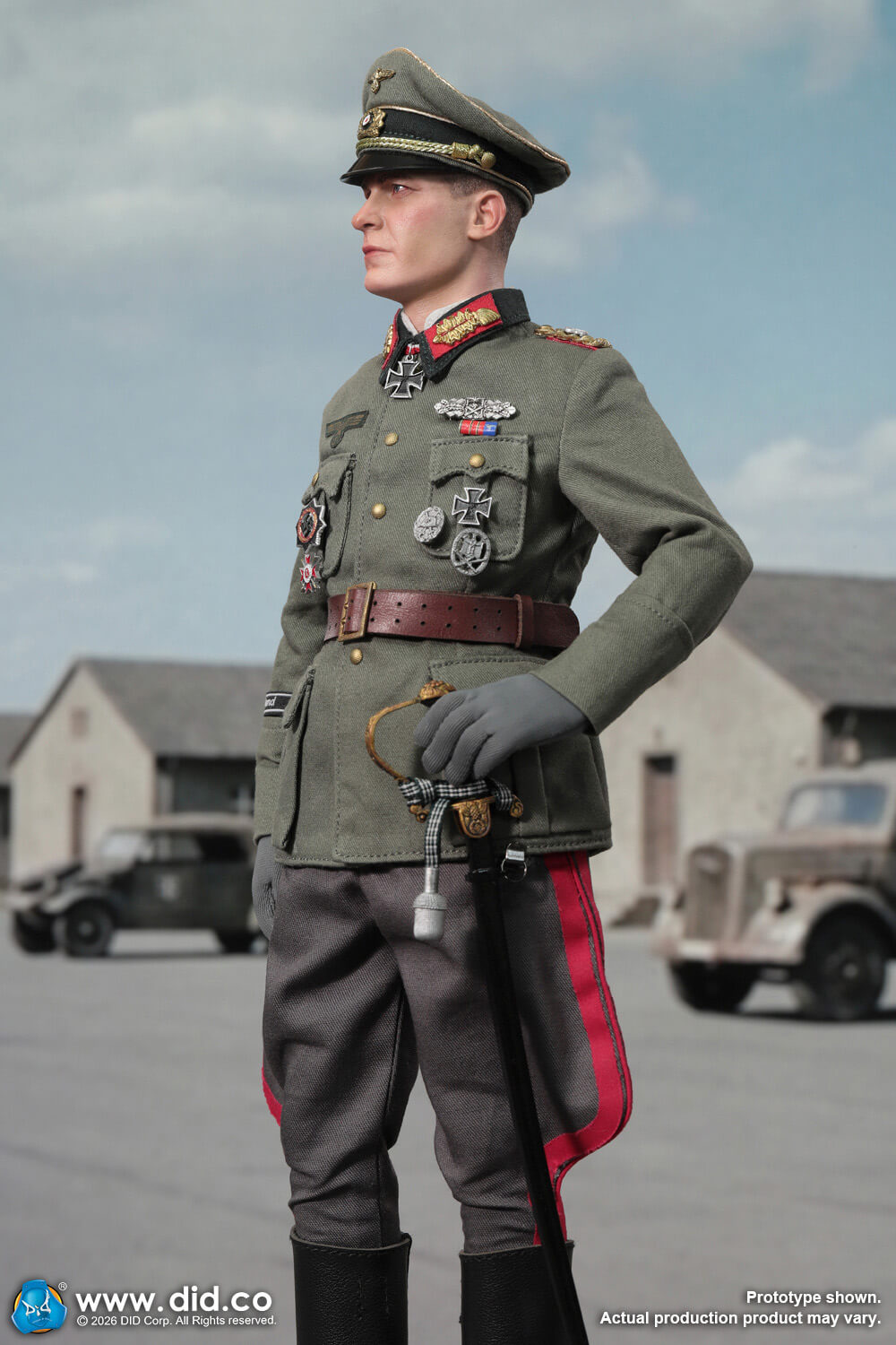 1/6 Scale WWII German Wehrmacht Officer – Otto Remer - NIB DID D80194
