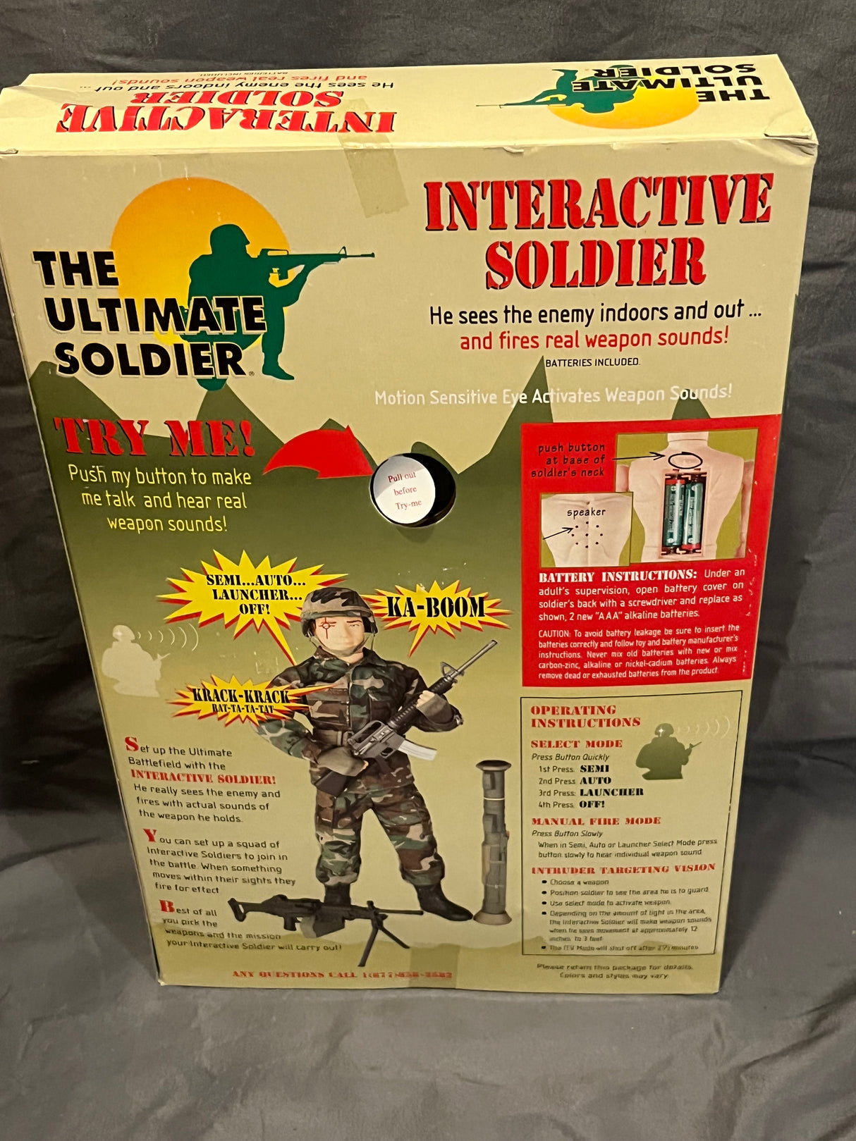 1/6 Scale Modern Interactive Solider Talking Figure  - NIB Ultimate Soldier