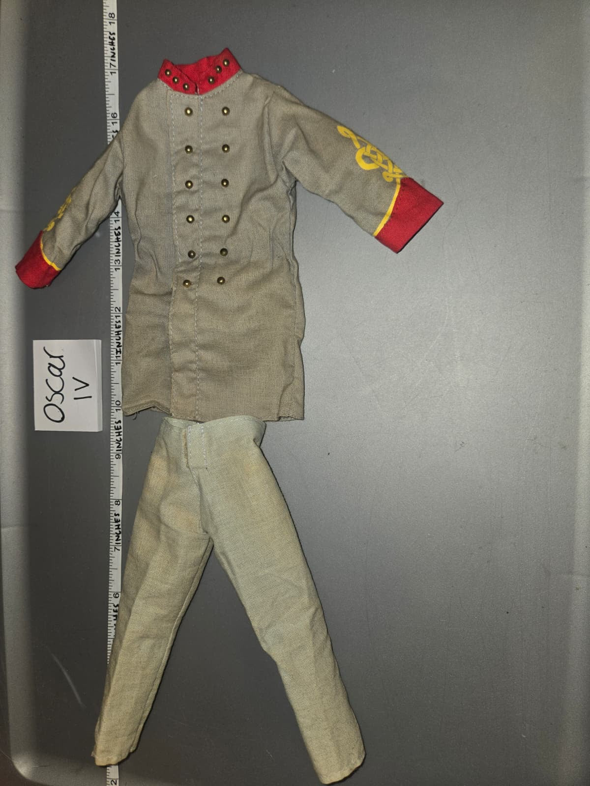 1/6 Scale Civil War Confederate  Uniform