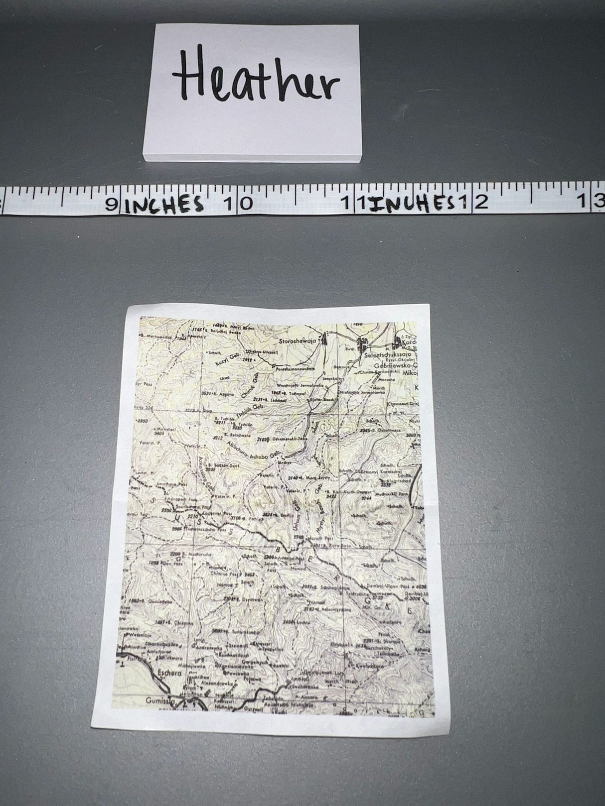 1:6 Scale WWII German Map