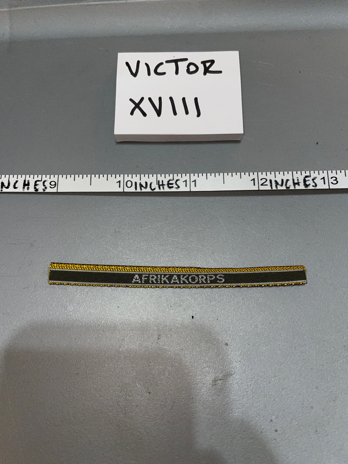 1/6 Scale WWII German Afrika Korps Cuff Title