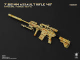 1/6 Scale Modern Era ASSAULT RIFLE 417 Weapons Set - NIB Easy and Simple Set C - MiscVII