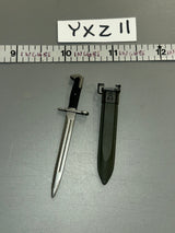 1:6 Scale WWII US Bayonet and Scabbard - Ranger Private Caparzo - Facepool