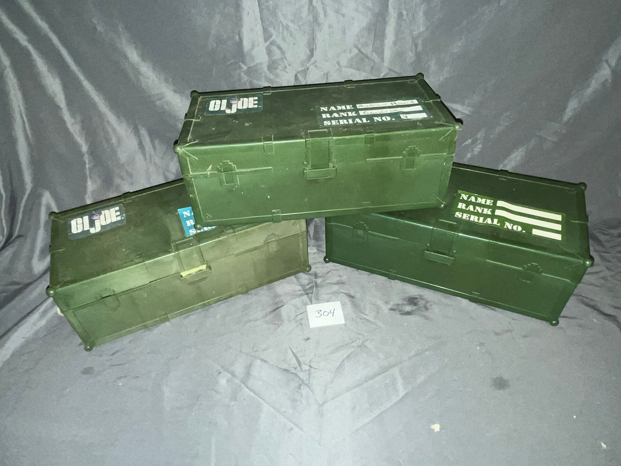 1/6 Scale GI Joe Footlocker Lot (Three)