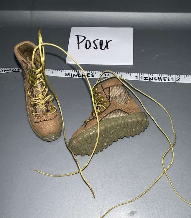 1/6 Scale Modern Era Desert Boots - Cloth Leather