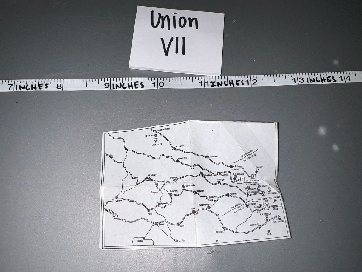 1:6 Scale WWII Map