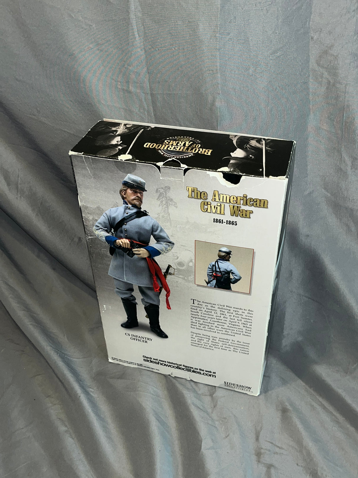 1/6 Scale Civil War Confederate Officer - NIB Sideshow