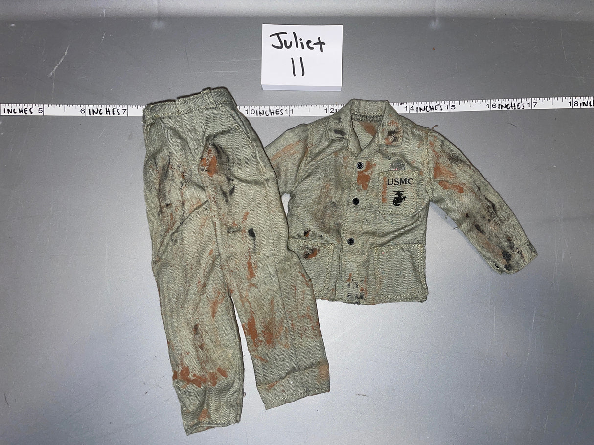 1/6 Scale WWII US USMC Marine Uniform - Weathered