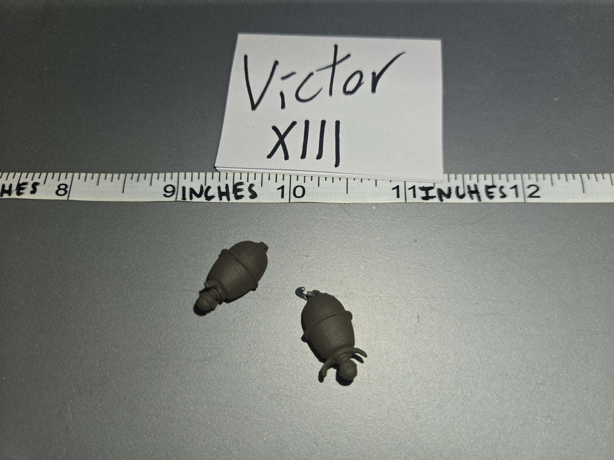 1/6 Scale WWII German Egg Grenade Lot