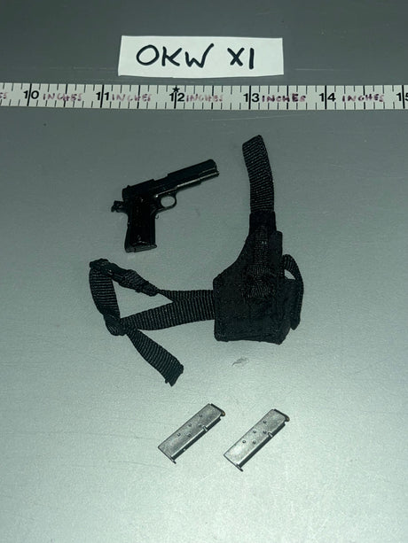 1/6 Scale Modern .45 Pistol and Holster Lot - UJINDOU Tora Bora Delta Force UD9046A ZMCSO