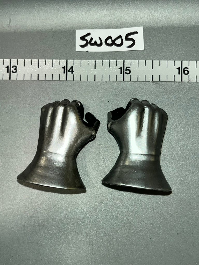 1:6 Scale Medieval Knight Gloved Hands