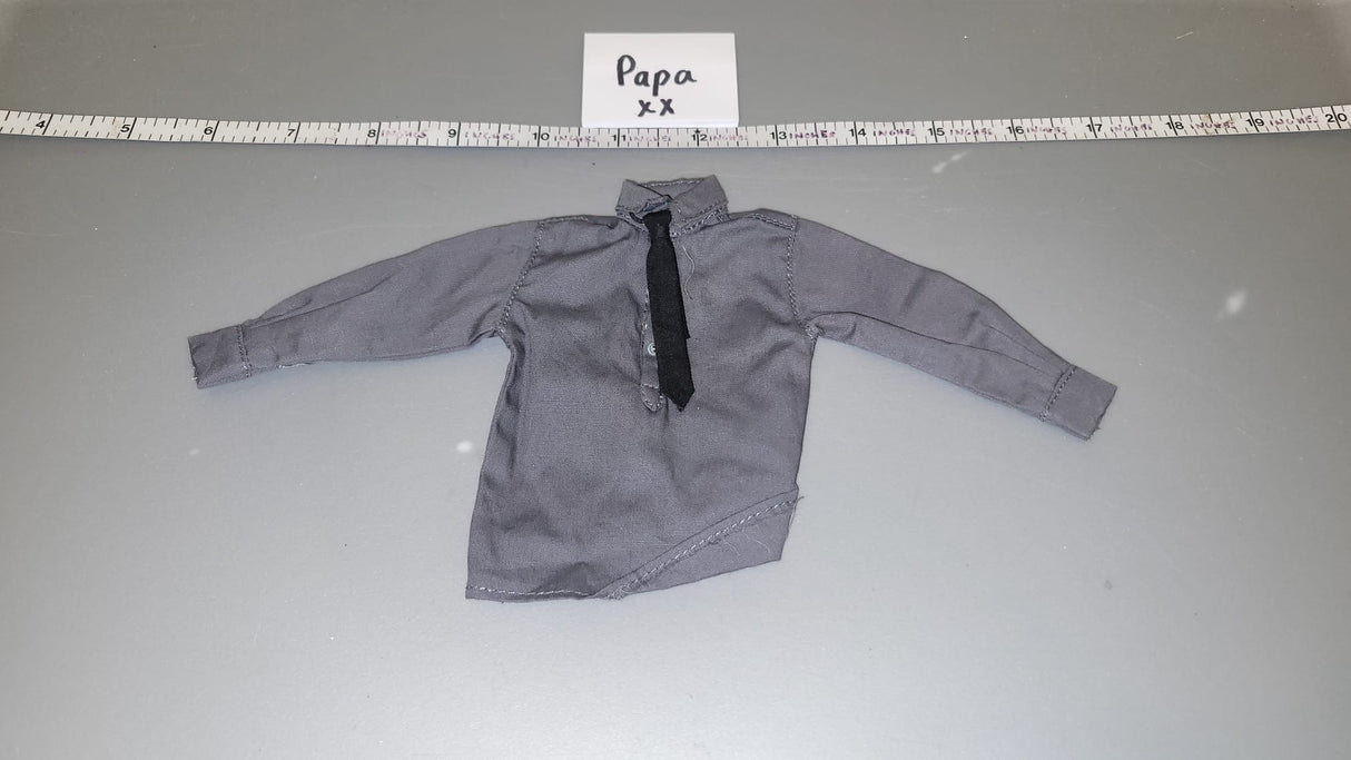 1/6 Scale WWII German Grey Tanker Shirt
