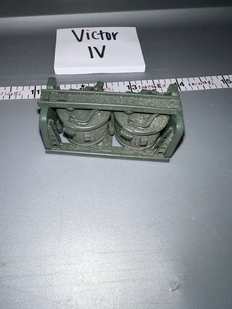 1/6 Scale WWII German Machine Gun Ammunition Snail Drums and Carrier