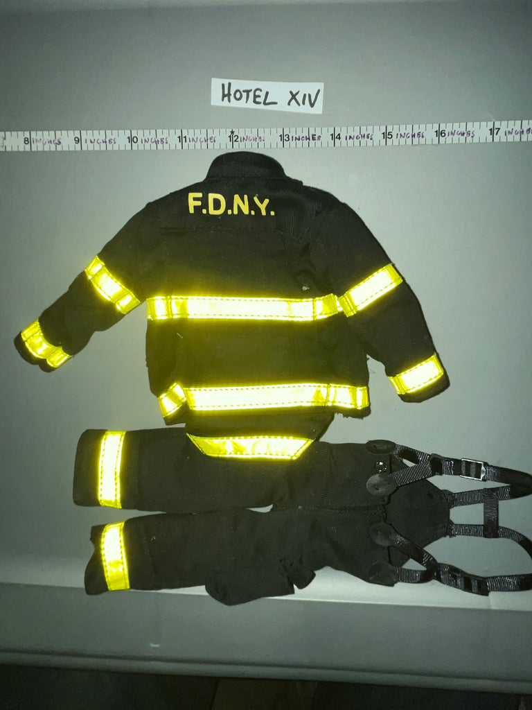 1/6 Scale Modern Firefighter Bunker Gear Uniform