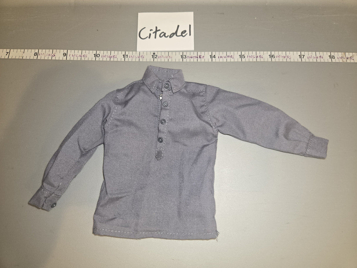 1/6 Scale WWII German Grey Work Shirt