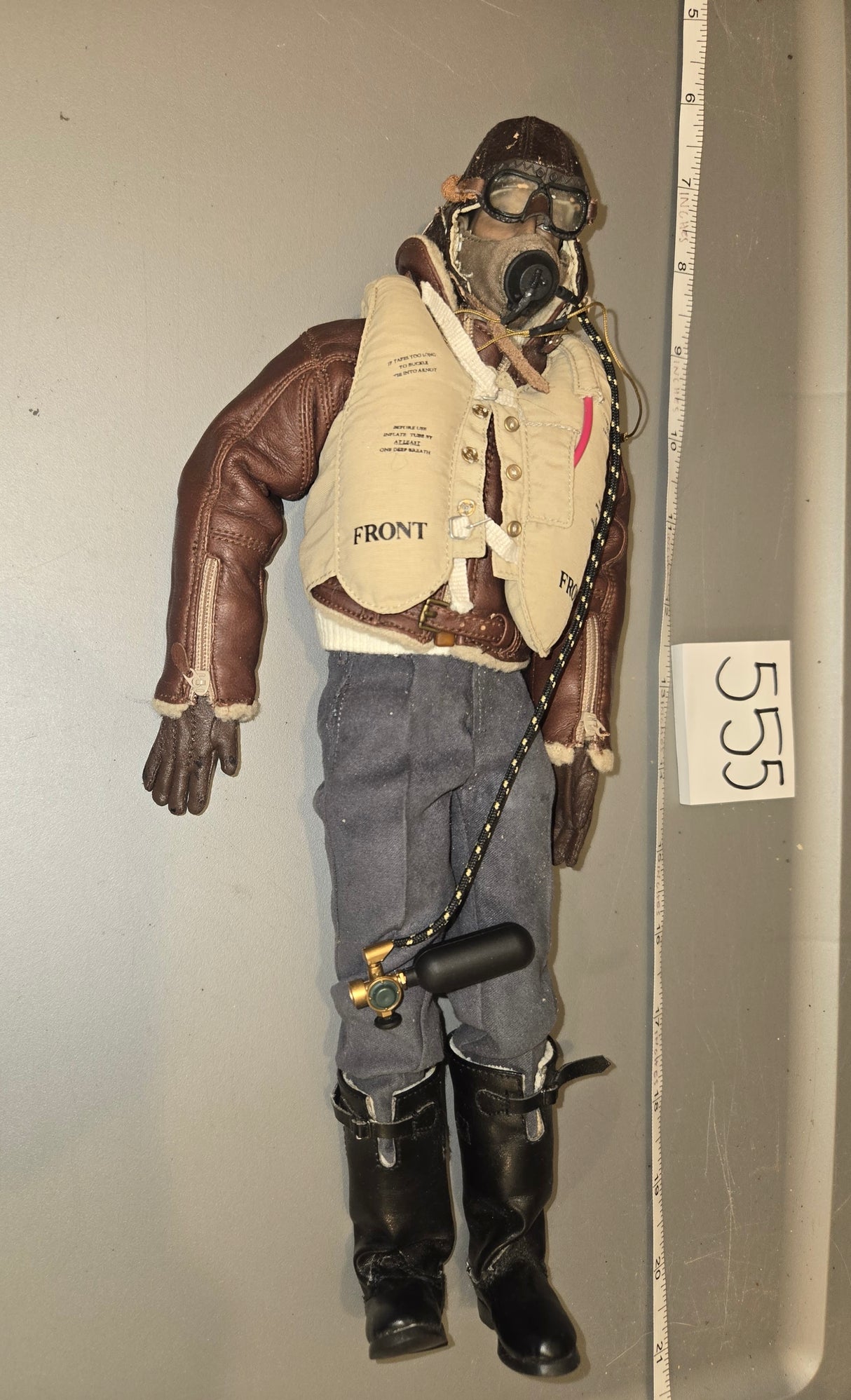 1:6 Scale WWII British Pilot Dressed Figure