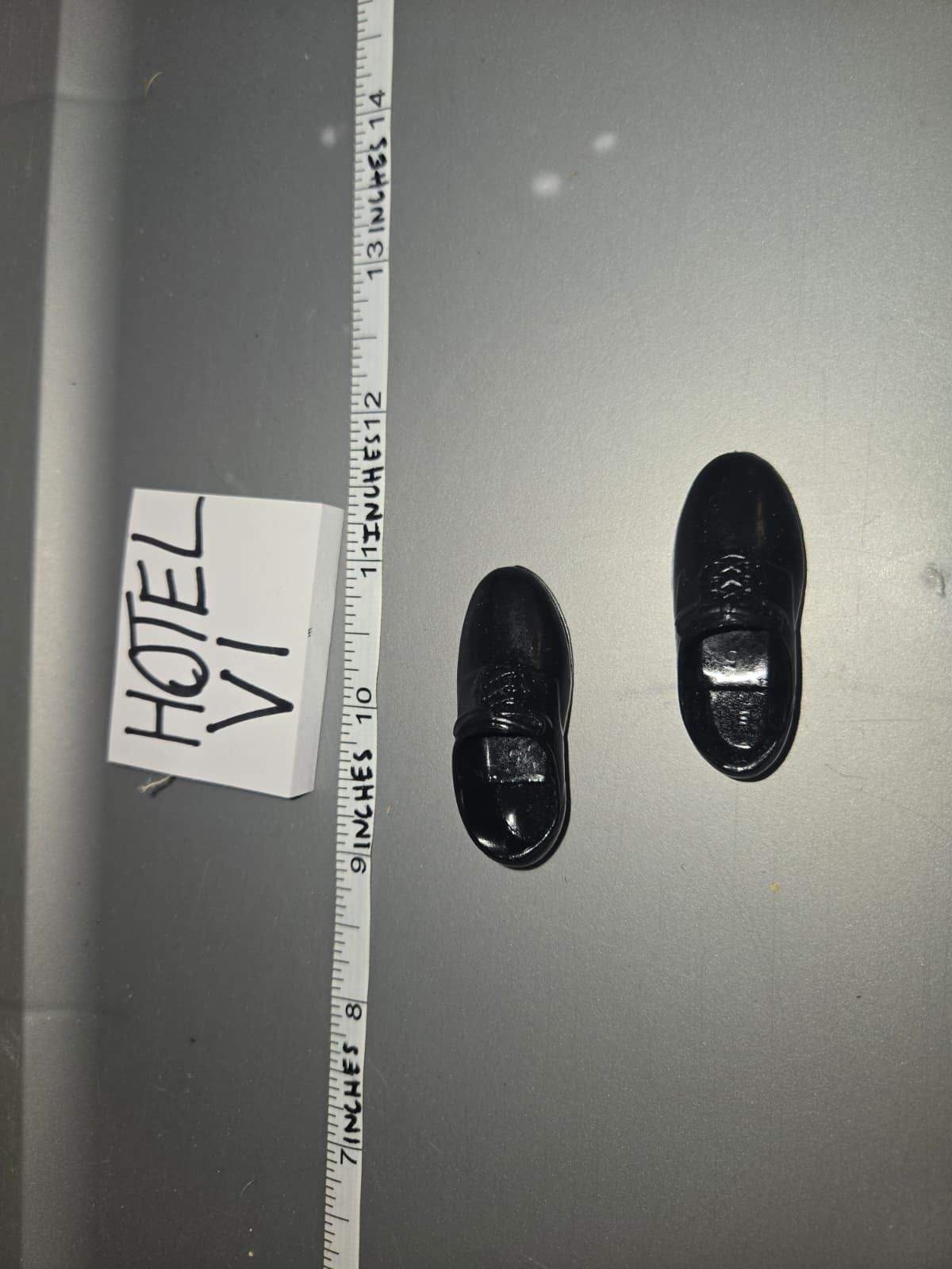 1/6 Scale Modern Black Dress Shoes