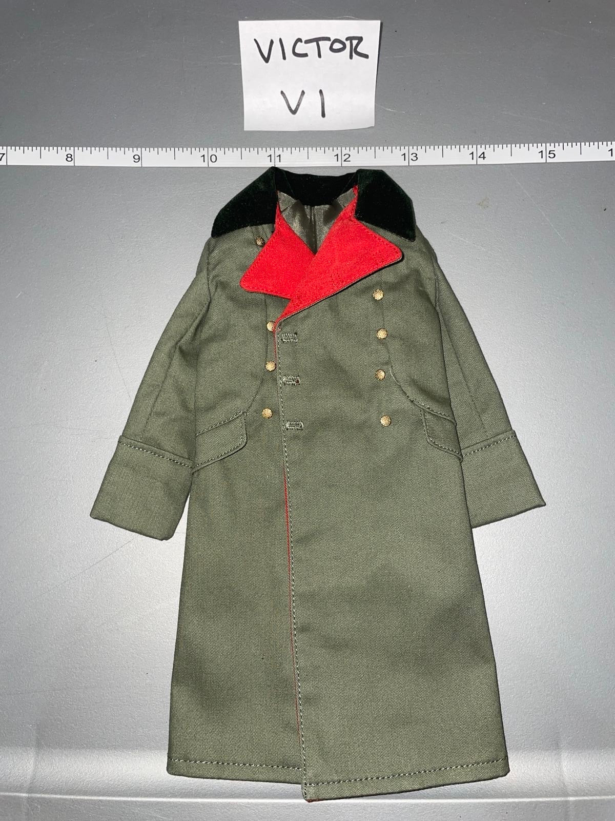 1:6 Scale WWII German General’s Officer Great Coat
