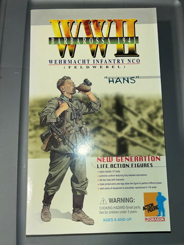 1/6 Scale WWII German Hans Wehrmacht Infantry NCO  - NIB Dragon