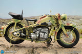 E60075C 1/6 WWII German Zündapp KS 750 Motorcycle with sidecar (Camo)
