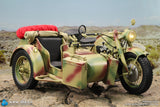 E60075C 1/6 WWII German Zündapp KS 750 Motorcycle with sidecar (Camo)