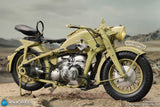 E60075Y 1/6 WWII German Zündapp KS 750 Motorcycle with sidecar (Sand)