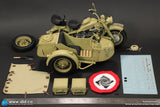 E60075Y 1/6 WWII German Zündapp KS 750 Motorcycle with sidecar (Sand)