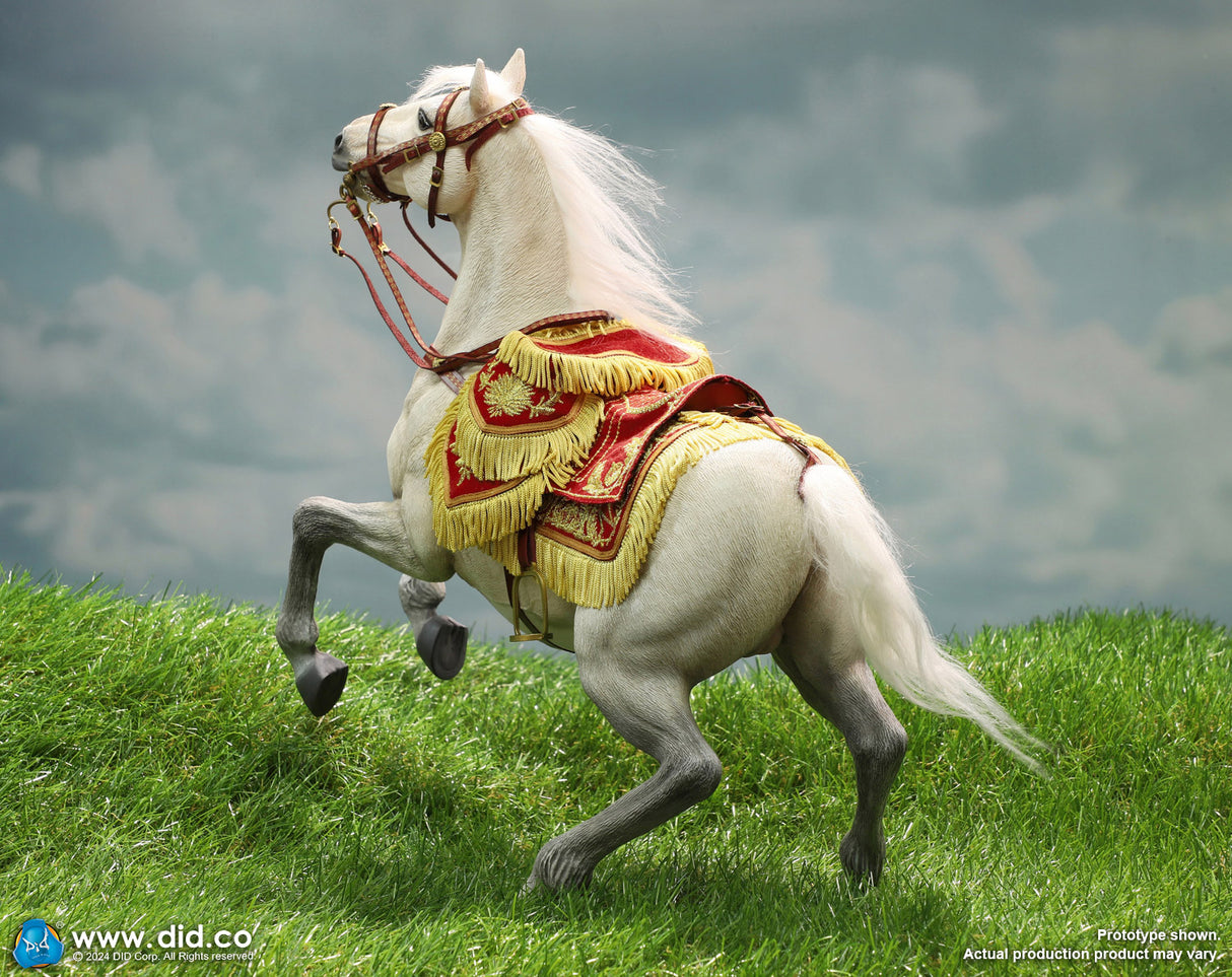 1/6 Scale Napoleon White War Horse (Prancing) - NIB DID E60078