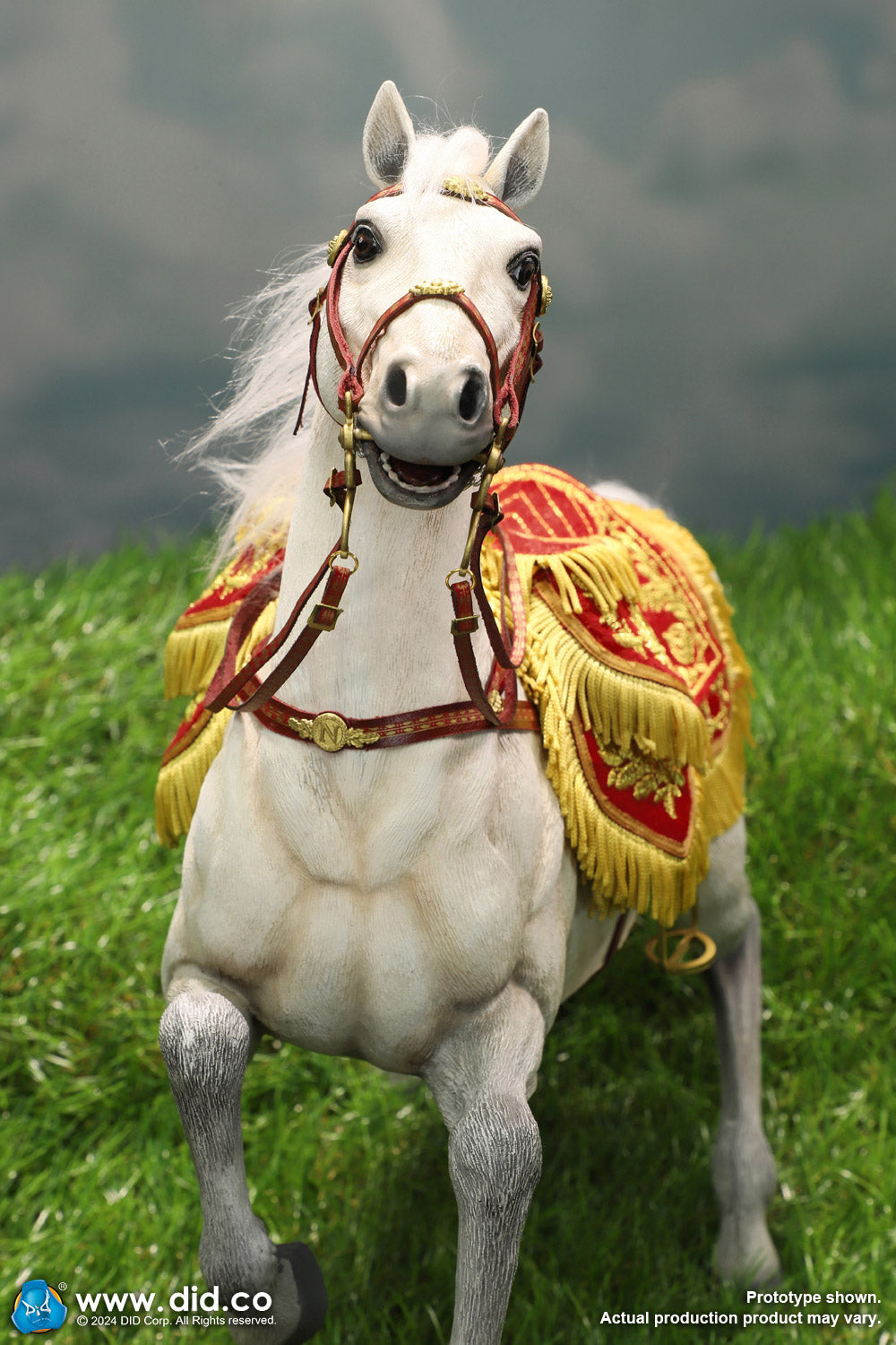 1/6 Scale Napoleon White War Horse (Prancing) - NIB DID E60078