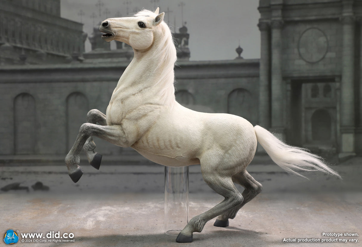 1/6 Scale Napoleon White War Horse (Prancing) - NIB DID E60078