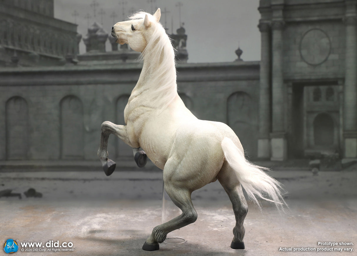 1/6 Scale Napoleon White War Horse (Prancing) - NIB DID E60078